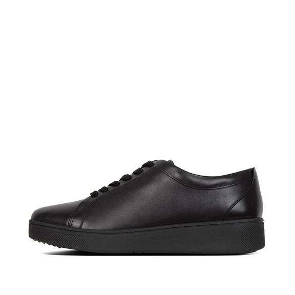 Baskets Femme Fitflop Rally Cuir Noir (KRG538476)